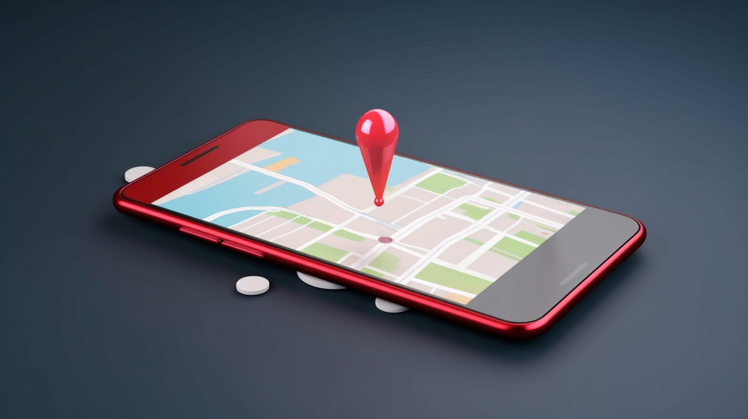 3D Smartphone Device with Map GPS Technology.